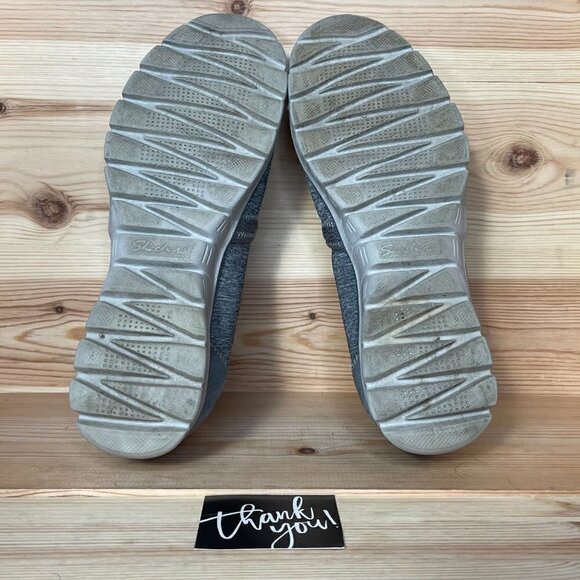 Skechers Air Cooled Memory Foam SN 23436 Slip On Grey Shoes - Picture 7 of 9